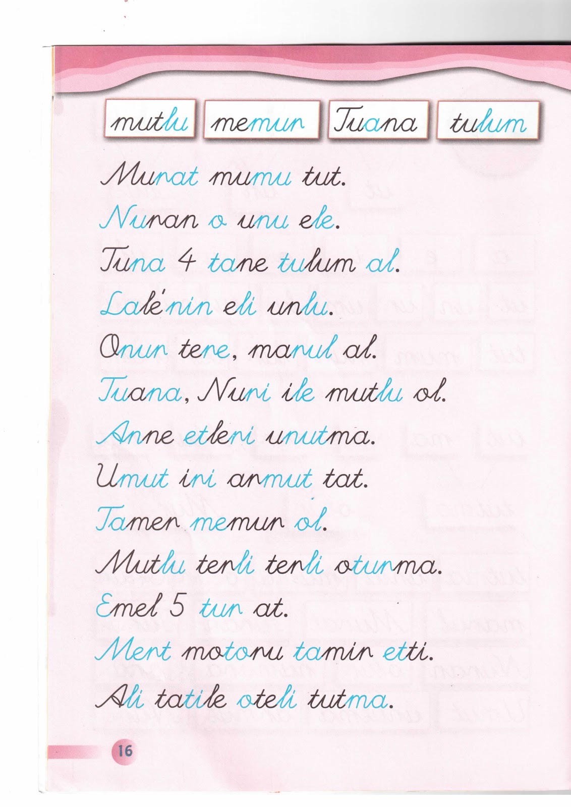 BURDUR BAHÇELİEVLER İLKOKULU 4/F SINIFI &ÇALIŞKAN DÖRTLER: DERS