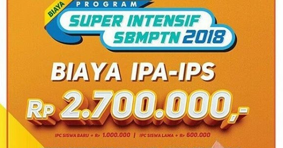 Biaya Les UTBK SBMPTN Go Terlengkap