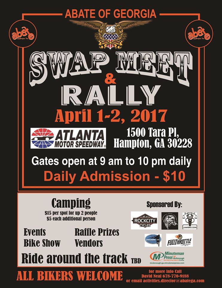 Ghost Riders Leather Newsletter 2017 Apr GA ABATE Swap Meet