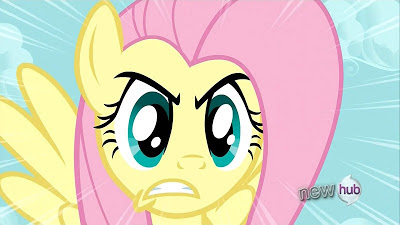 Fluttershy tries to use The Stare on Discord