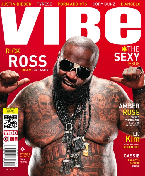 rick ross vibe magazine cover. hot 2010 Vibe Rick Ross is