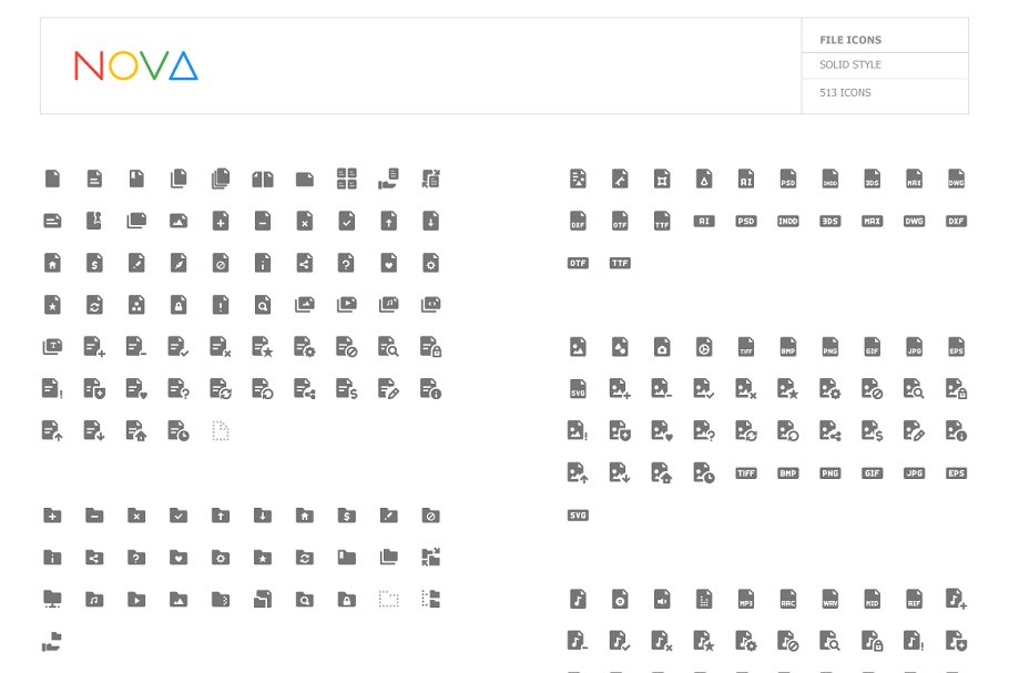 4000 Material Design Icons NOVA