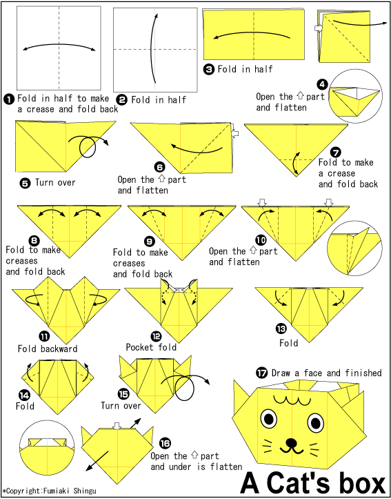 easy cat origami instructions easy cat origami instructions