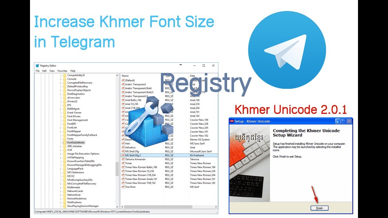 how to change telegram font បណ្ណាល័យ សុងហាក់