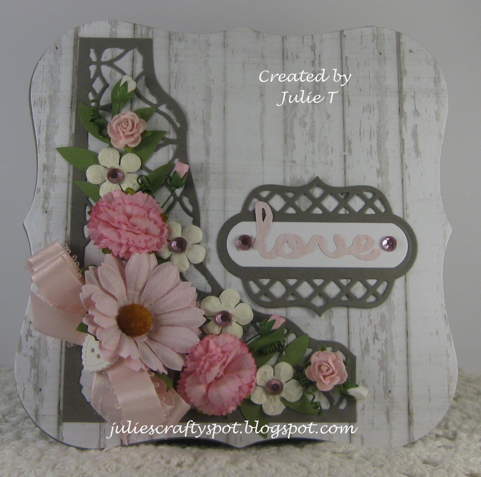 Julie's Crafty Spot Wedding Card