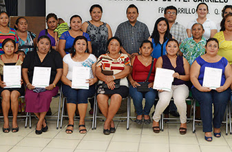 Clausuran curso de Servicios Básicos impartido por el ICAT en Felipe Carrillo Puerto