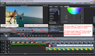 Alpha Mask Video Editing in Magix Movie Edit Pro