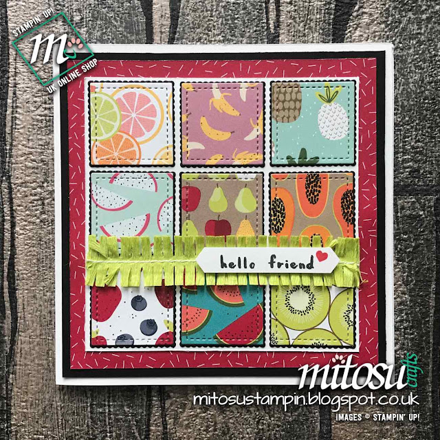 Fruit Basket & Tutti-Frutti DSP by Stampin' Up! from Mitosu Crafts
