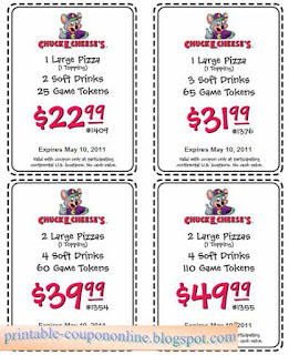 Free Printable Chuck E Cheese Coupons