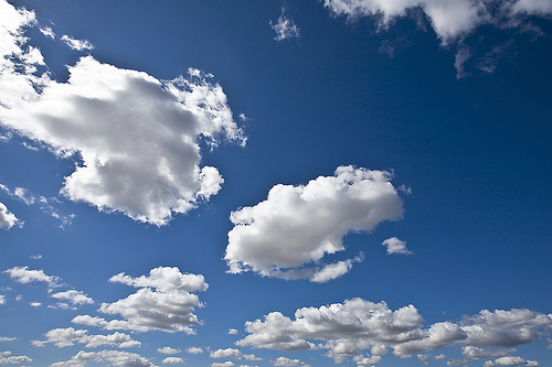 Cumulus humilis cloud. Cloud ID.