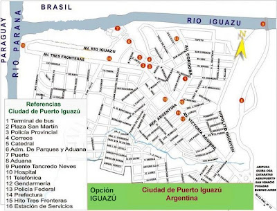Puerto Iguazú Turismo Mapa Imagen