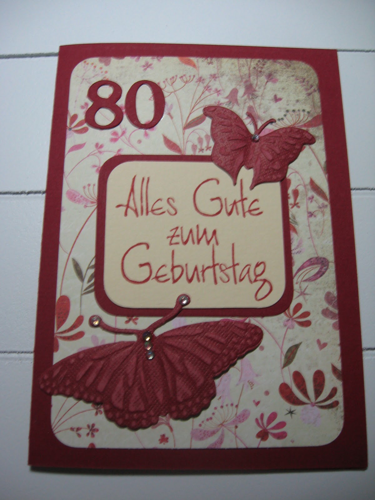 Kreativ an der Geeste: Karten zum 80. Geburtstag