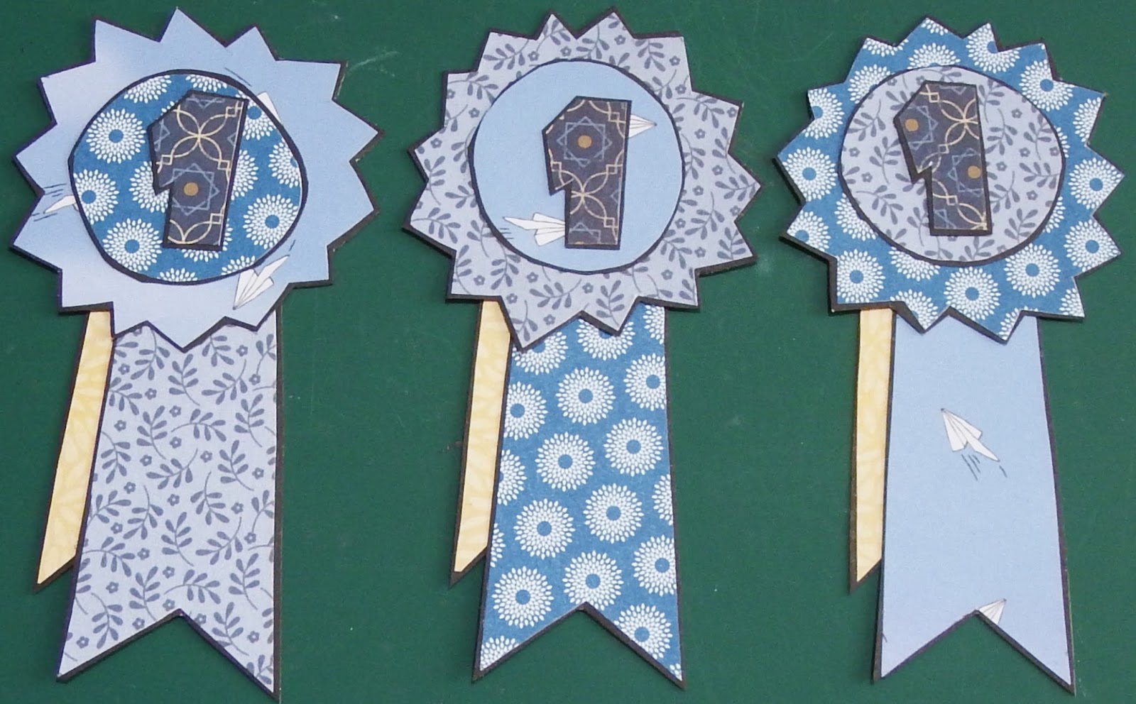 In My World ~ Handmade Paper Piecings: First Place Ribbon