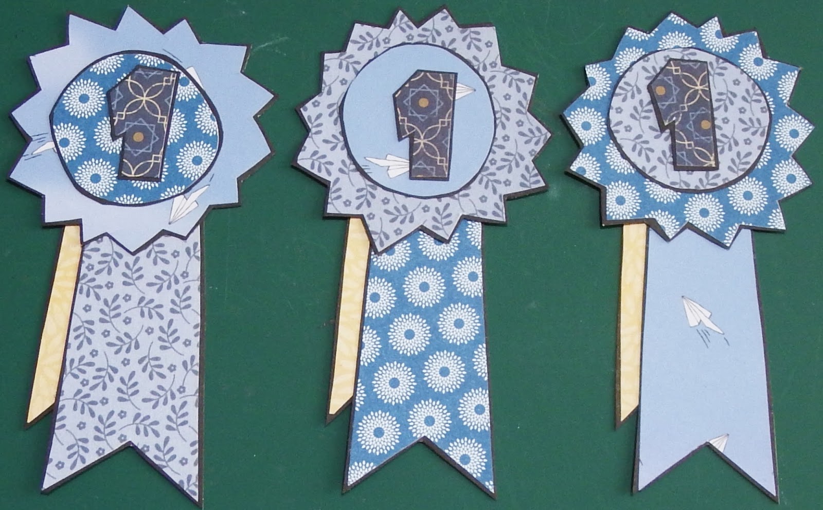 In My World Handmade Paper Piecings First Place Ribbon