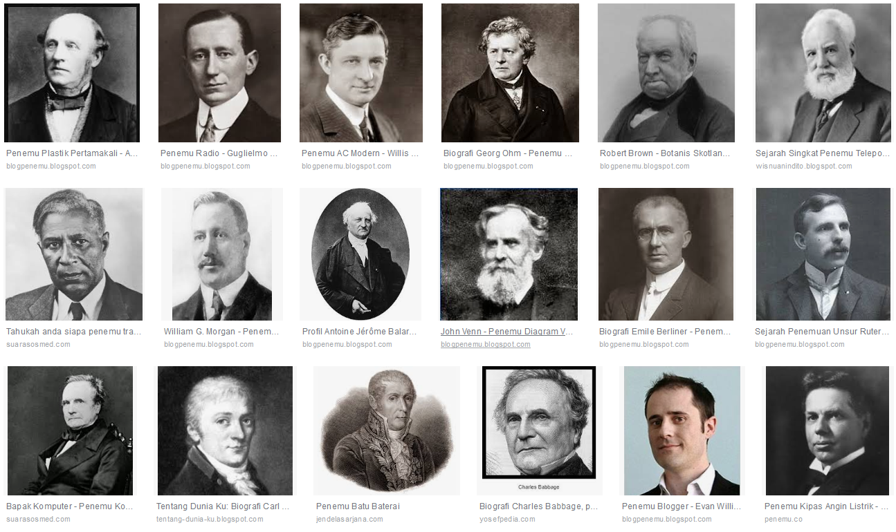Daftar Nama Tokoh Penemu Terbesar Dunia Biografi Penemu Dunia