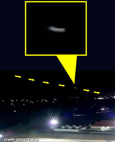 UFO Caught on Live TV Flying Over Oklahoma City 3-12-15
