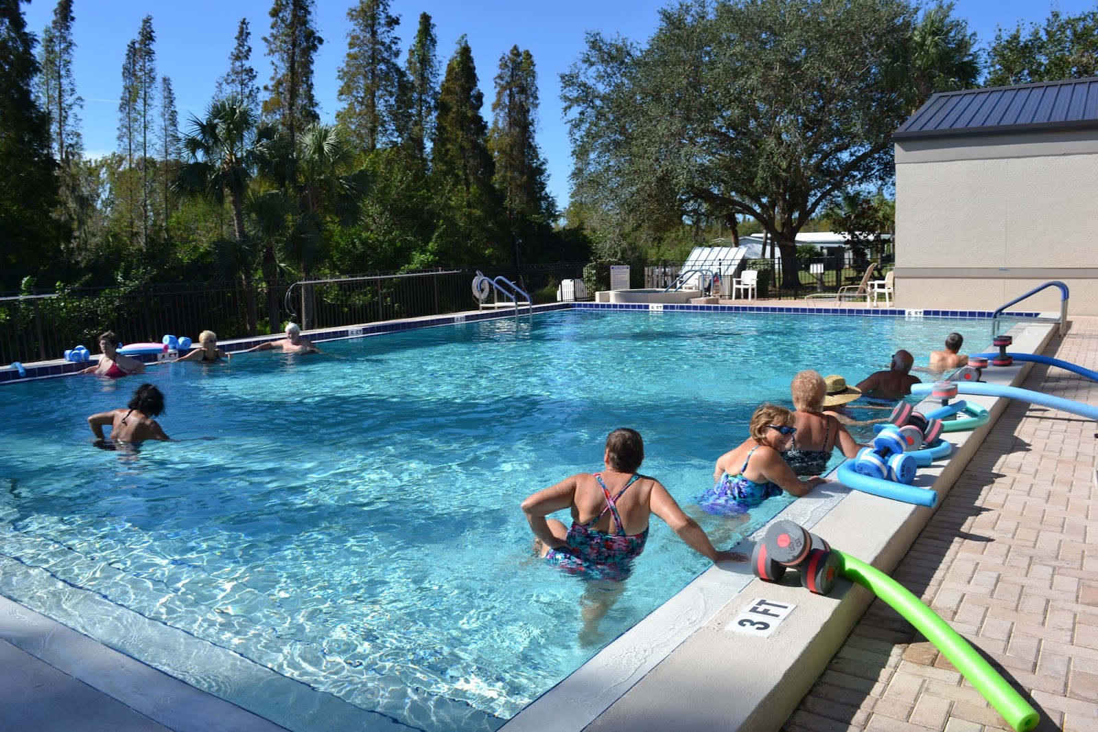 Lake Pointe Village, Mulberry Blog LPV Activities Water Aerobics