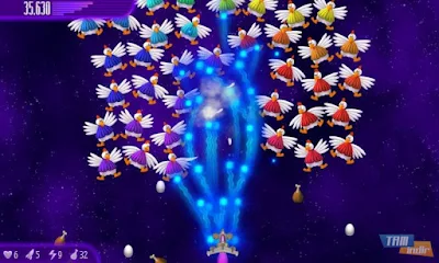 لعبة "حرب الفراخ" Chicken Invaders 4 مهكرة للأندرويد - تحميل مباشر