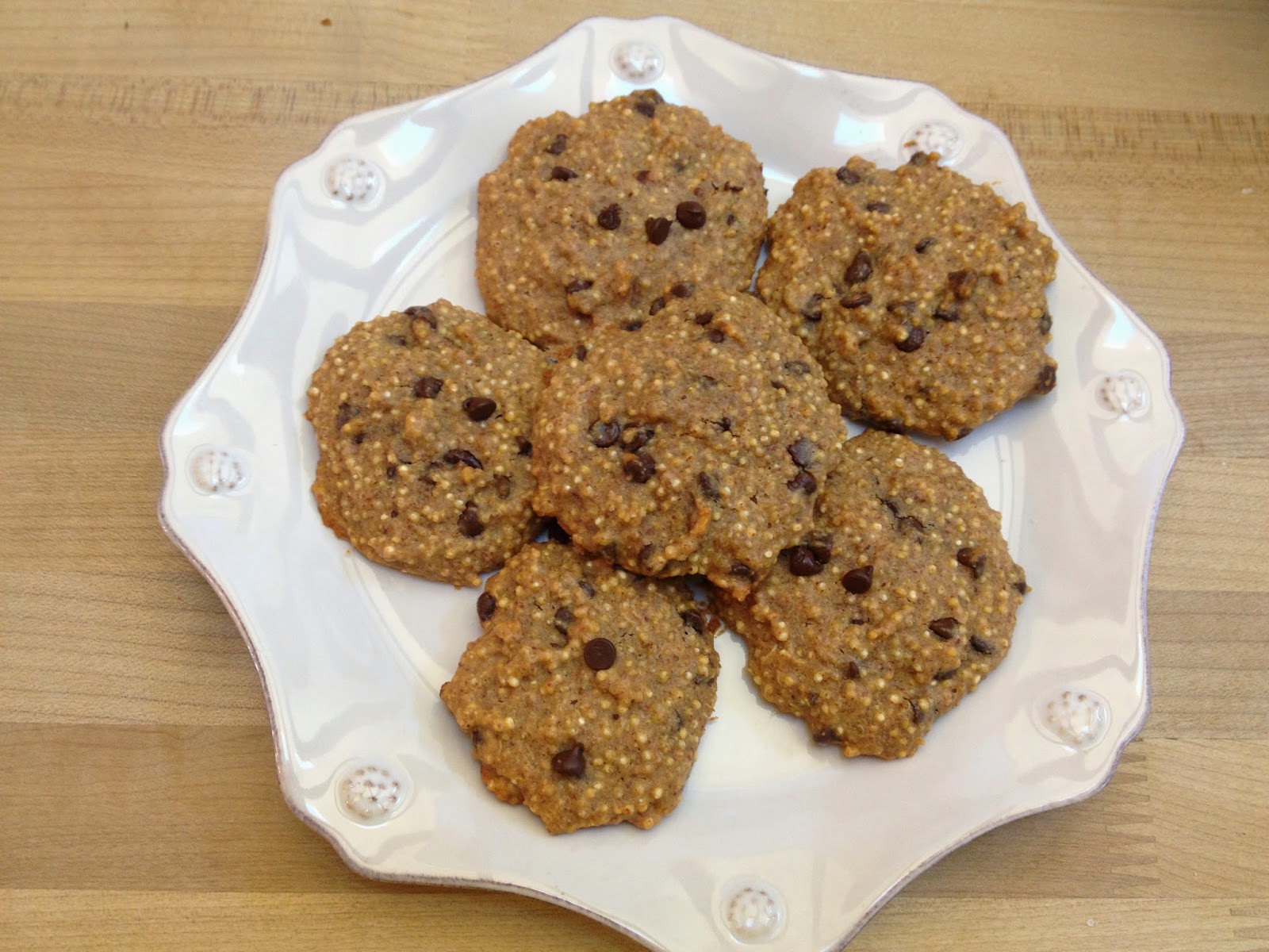 Weekday Gourmet Recipe Creation Quinoa Almond Chocolate Chip Cookies