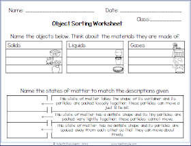 Nyla's Crafty Teaching: States of Matter Worksheets