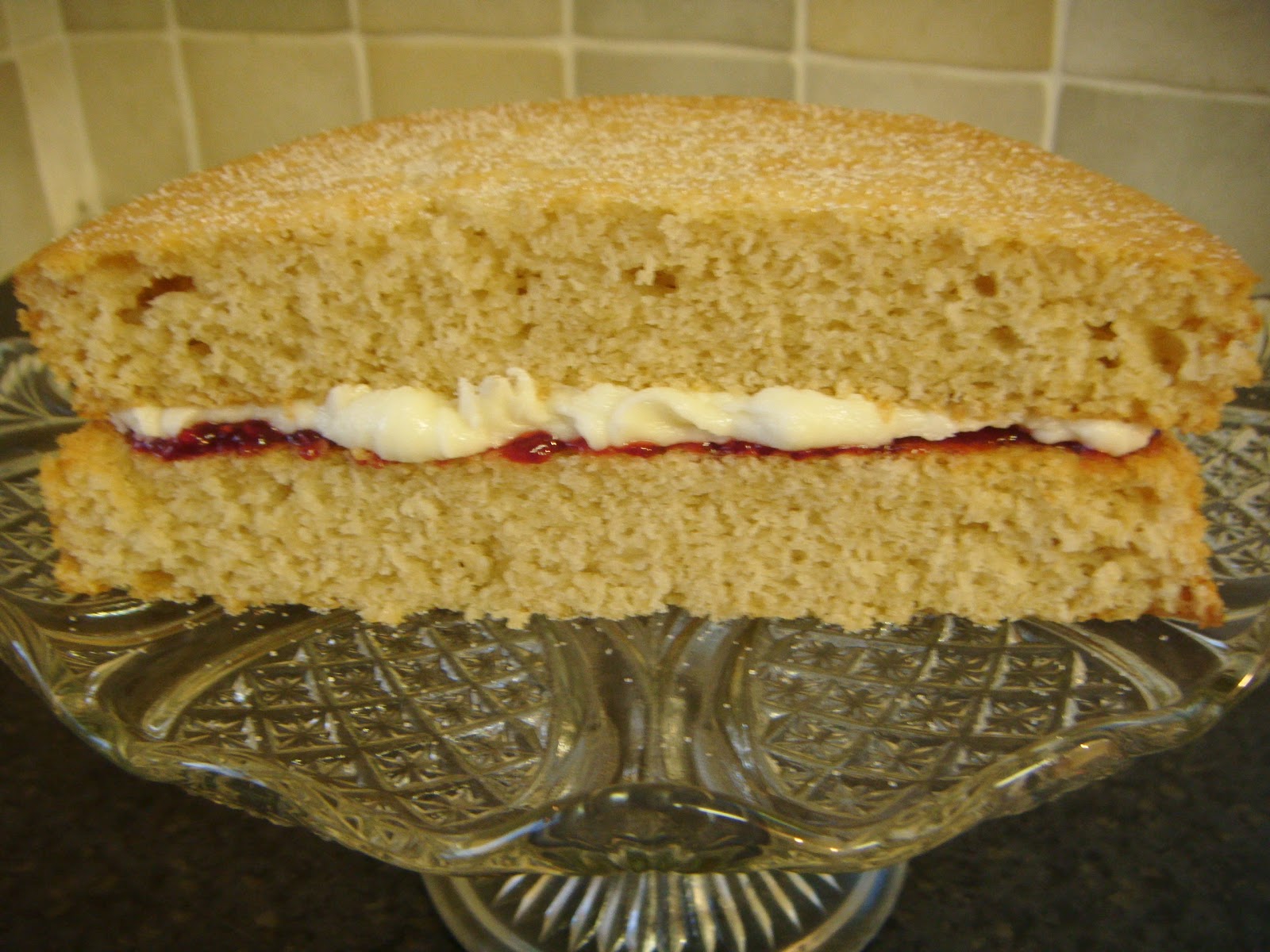 We Don't Eat Anything With A Face Vegan Victoria Sponge Cake