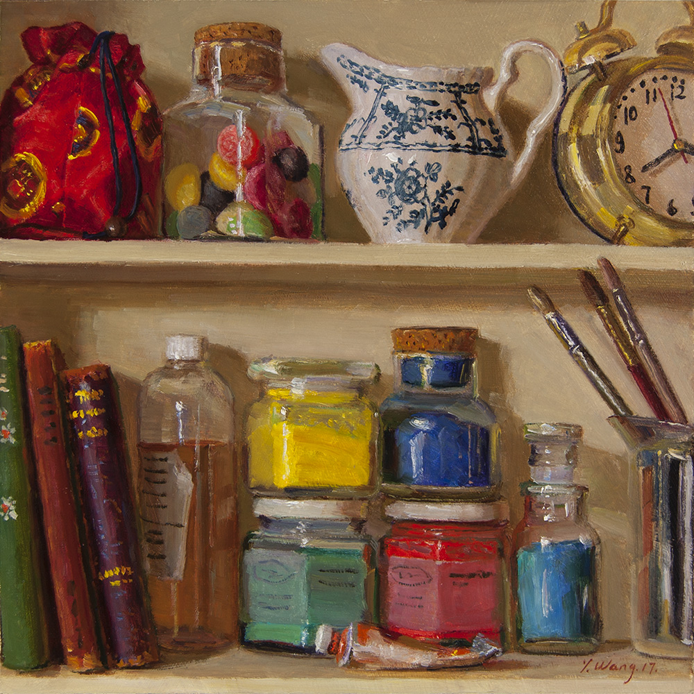 Wang Fine Art still life oil painting original artist materials