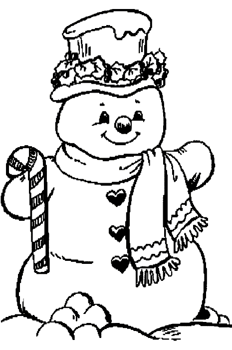 Coloring Pages: Christmas Snowman Coloring Pages Free and ...