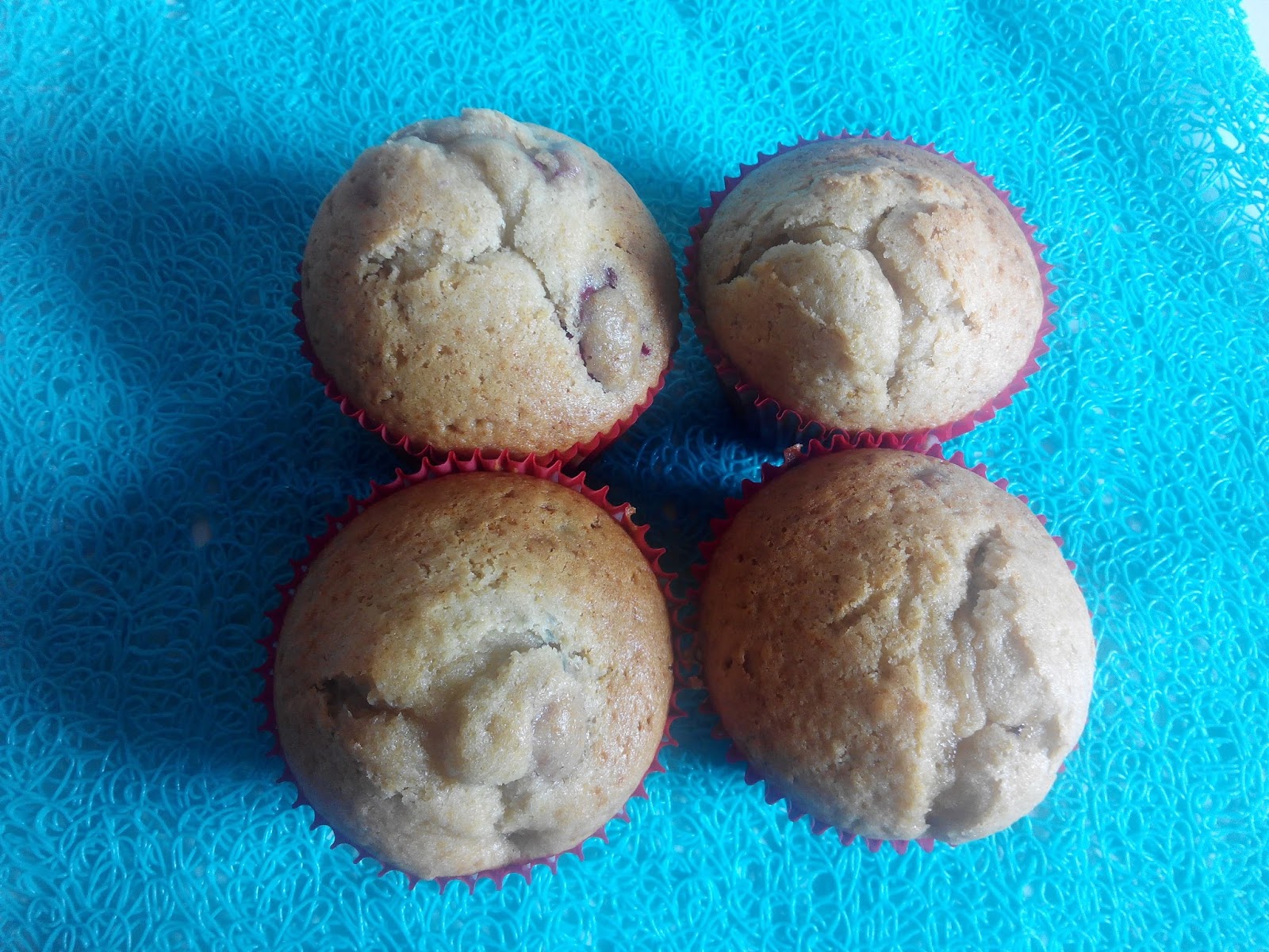 Muffins de Chocolate Blanco y Frambuesas
