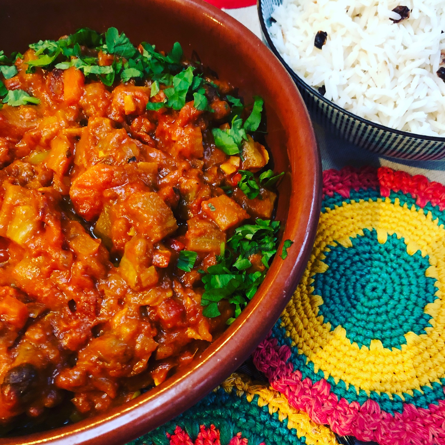 Chez Maximka Aubergine curry