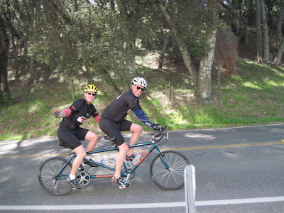Riding Tandem Bike on Vineyard Drive in Templeton, CA, ©B. Radisavljevic