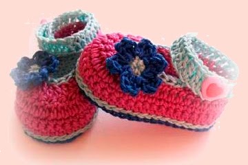 Patron zapatitos de bebe ganchillo/crochet