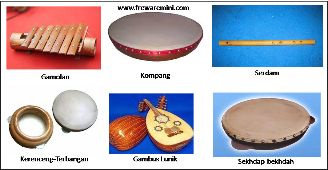 Alat Musik Kempul Tradisional Lampung Gamolan Kompang Serdam Sekhdap Gambar