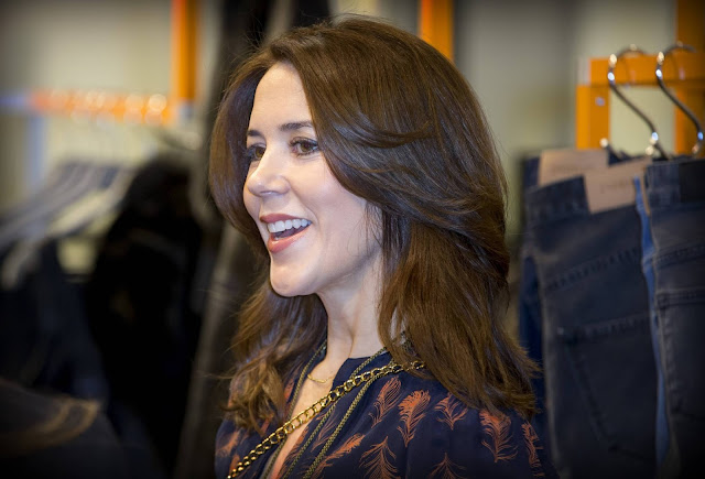 Crown Princess Mary of Denmark visits the design student collections Designers Nest