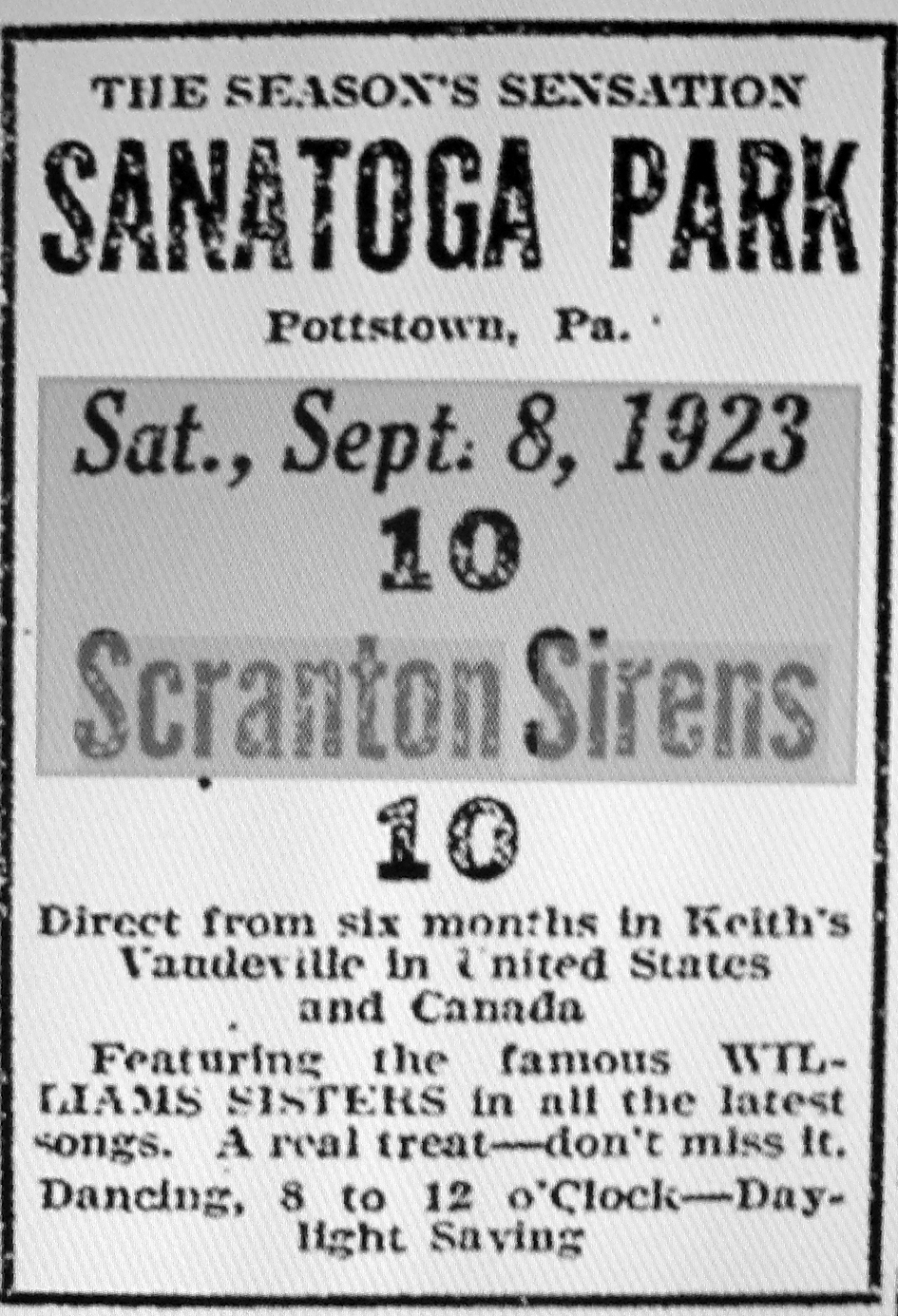 Scranton & WilkesBarre in Entertainment September 2012