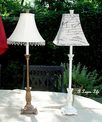 chalk paint sloan annie lamp shade lamps metal walmart lampshade painting update makeover script french shades painted transform lampshades lapin