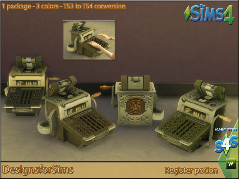 My Sims 4 Blog TS3 Cash Registers Conversions by Kyta1702
