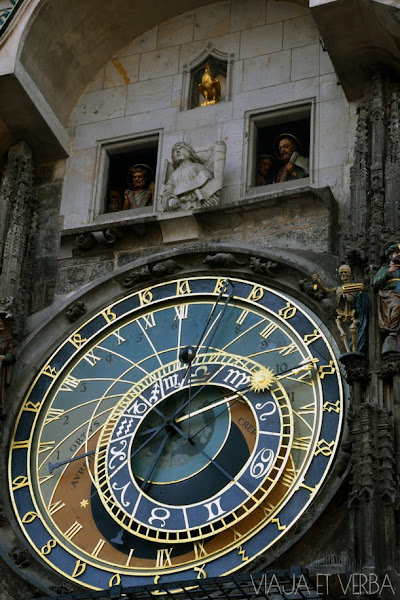 Reloj astronómico de Praga, República Checa. Por Viaja et verba