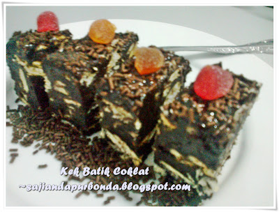 Kitchen Mak Tok (Sajian Dapur Bonda): Kek Batik Marie Coklat