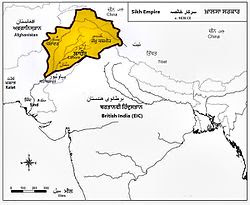 sikh empire punjab singh ranjit map wikipedia india maharaja kingdom capital ruling its involving battles ruled separated pakistan did why