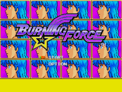 Burning Force Title Screen