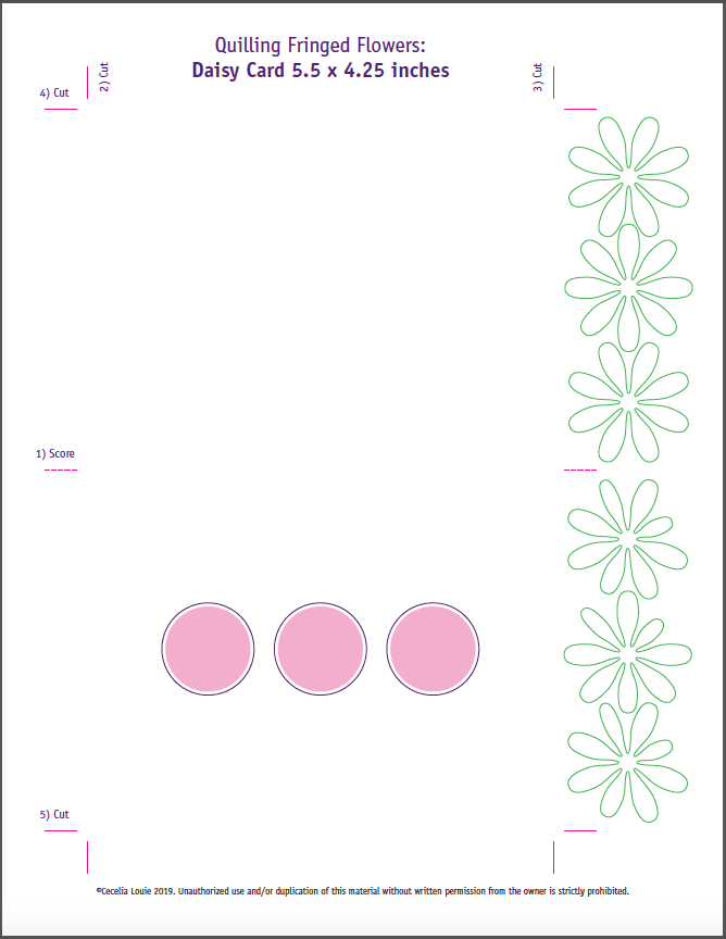 Welcome To Paper Zen Cecelia Louie Quilling Fringed Flower 2 How To Make Daisy Tutorial And Pattern
