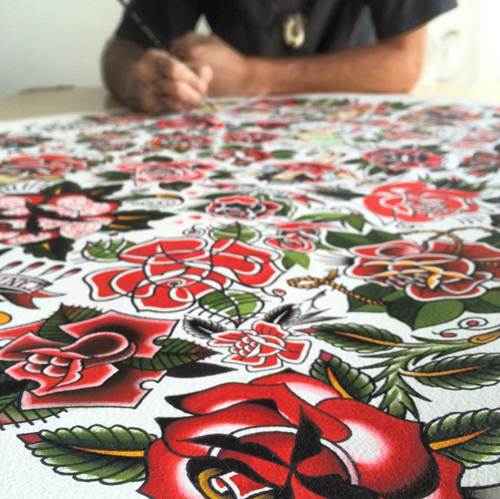 Tattoo Artist Spencer Harrington: 50 Roses In 50 Days