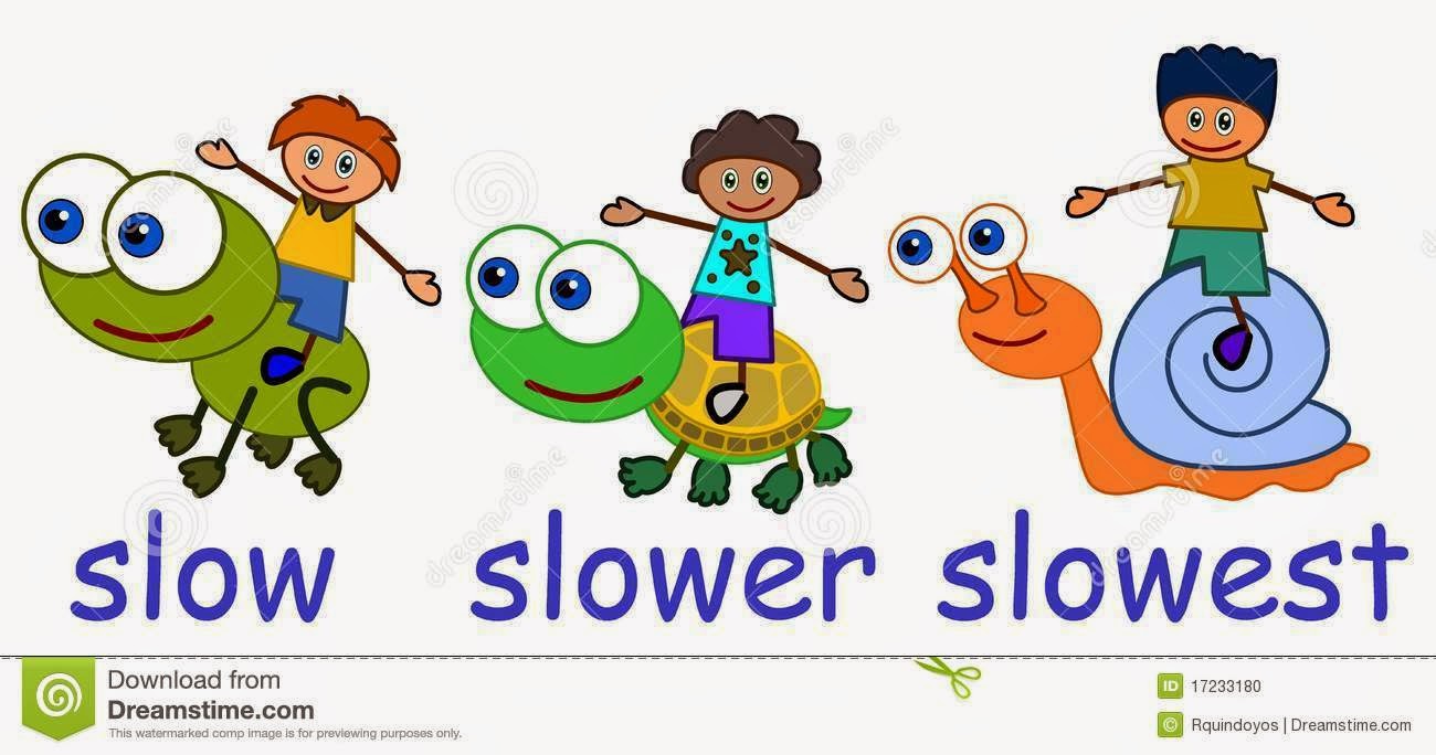 Slow comparative. Degrees of Comparison для детей. Comparatives картинки. Comparative degrees в картинках. Slow Slower.