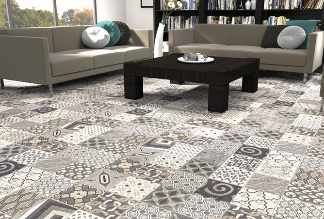 Baldosas suelo vintage: imitación hidráulico. azulejos y suelos ... Pavimento creativo Hidraulico