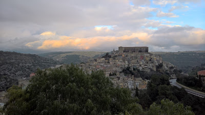 View of Ragusa Ibla from Ragusa Superiore. 