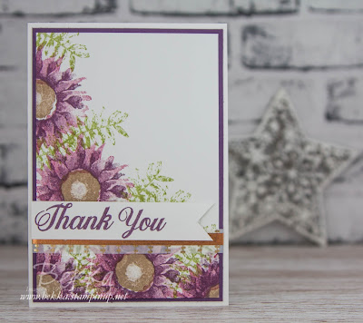 Purple Painted Harvest Thank You Card - buy the Stampin' Up! UK supplies you need for this card here