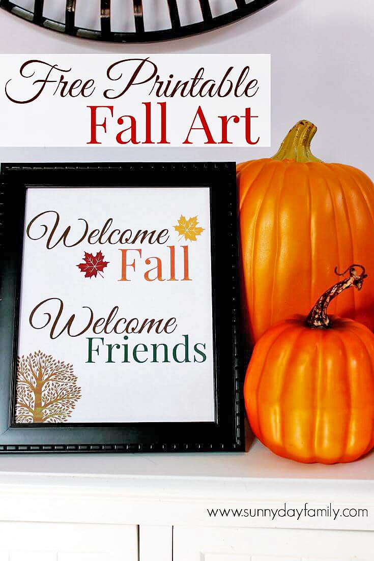 Free Printable Fall Art! Welcome the season and your friends with this lovely print suitable for framing. Free Printable Fall Art! Welcome the season and your friends with this lovely print suitable for framing.