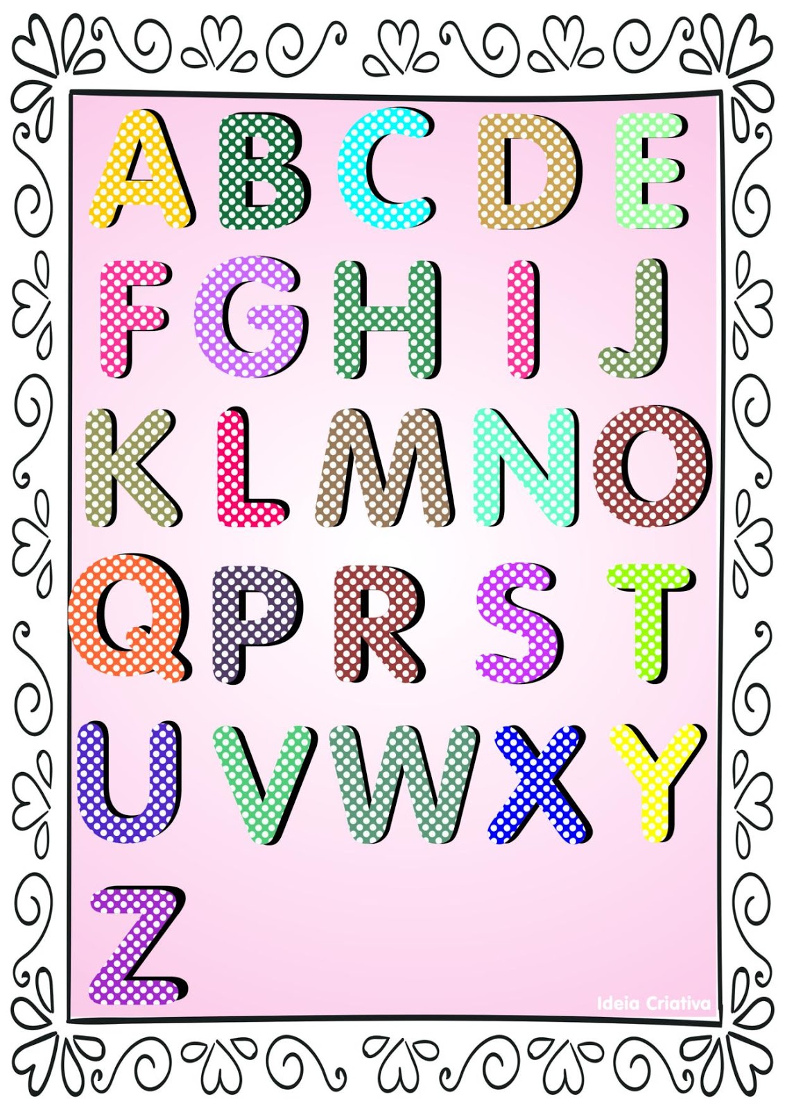 Alfabeto Ilustrado Peppa Pig e George para Imprimir Grátis