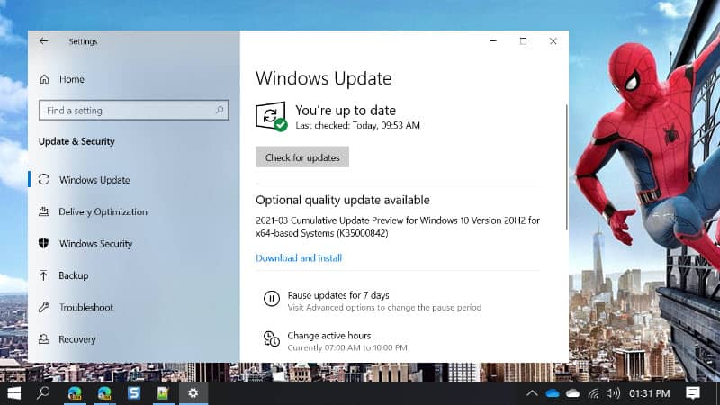 Windows 10 update KB5000842 comes with new features and improvements