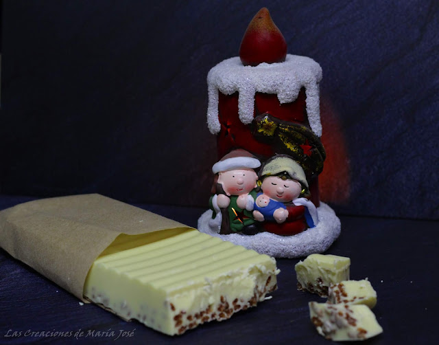 Turrón De Chocolate Blanco Con Cereales